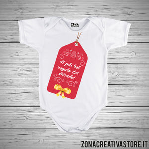 Body neonato ETICHETTA ROSSA IL PIU' BEL REGALO DEL MONDO