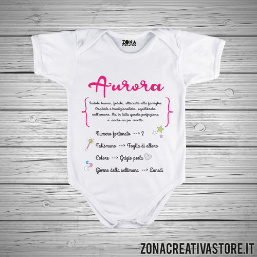 Body neonato nome Aurora