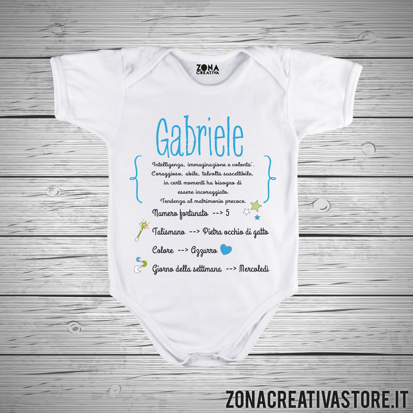 Body neonato nome Gabriele