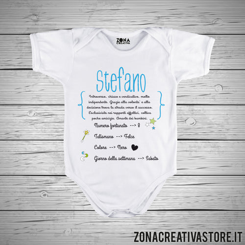 Body neonato nome Stefano