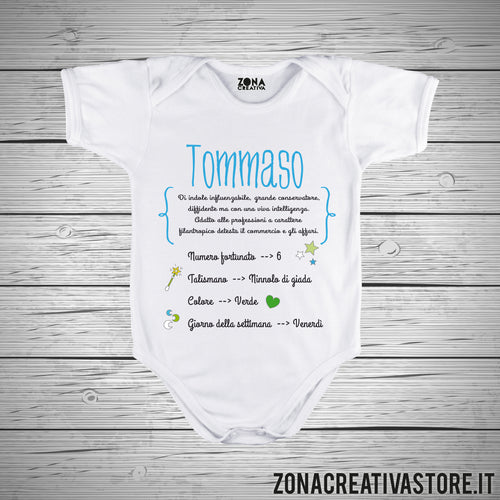 Body neonato nome Tommaso