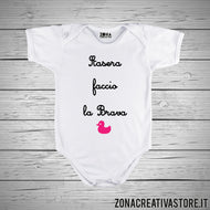 Body neonato STASERA FACCIO LA BRAVA