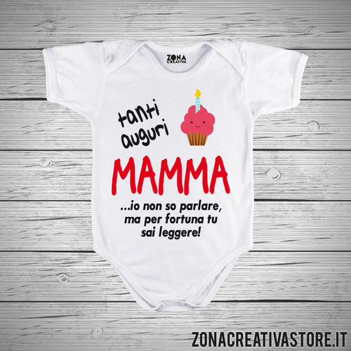 Body neonato TANTI AUGURI MAMMA