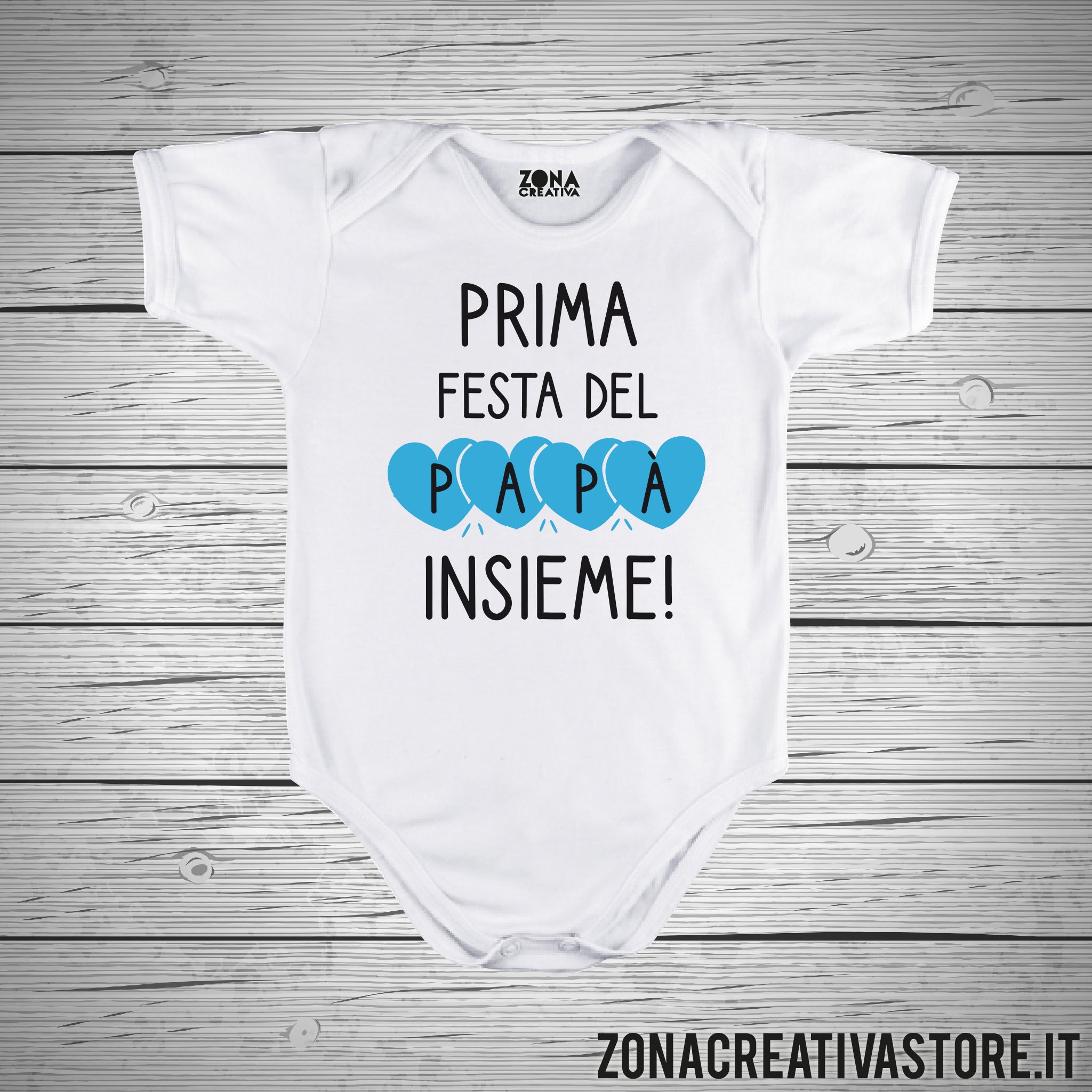 body neonato Papà Stupendo azzurro –