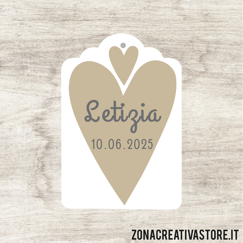 TAG A FORMA DI TAG CLASSICO PER BATTESIMO DISPONIBILI IN 3 COLORI: ROSA, AZZURRO E AVORIO - MISURA H. 4,3x3 CM. Cod. BA012