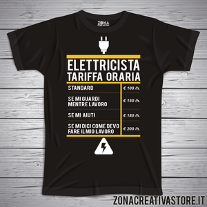 T-shirt ELETTRICISTA TARIFFA ORARIA