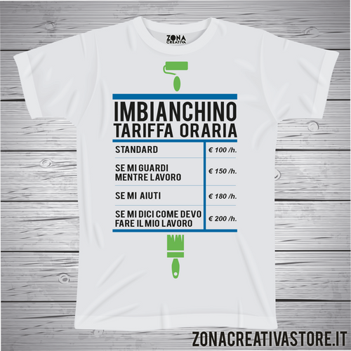 T-shirt IMBIANCHINO TARIFFA ORARIA