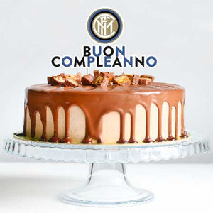Topper torta decorazione buon compleanno Inter