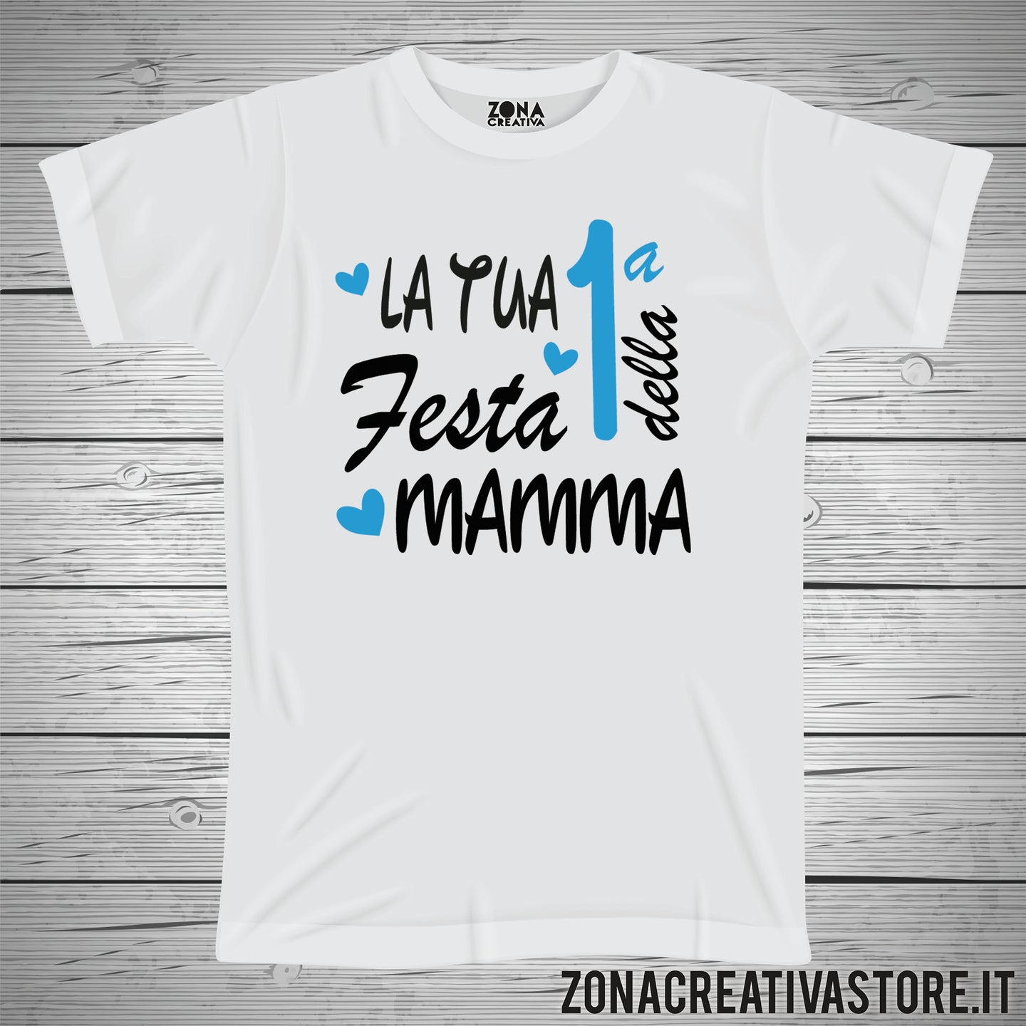 T-shirt per la festa della mamma LA TUA PRIMA FESTA DELLA MAMMA lui