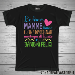T-shirt per la festa della mamma LE BRAVE MAMME