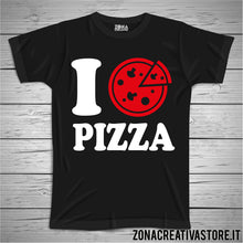 Carica l&#39;immagine nel visualizzatore di Gallery, T-shirt I LOVE PIZZA