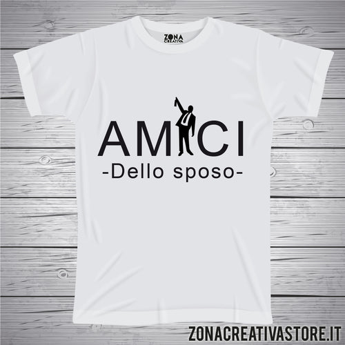 T-shirt addio al celibato AMICI DELLO SPOSO