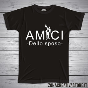 T-shirt addio al celibato AMICI DELLO SPOSO