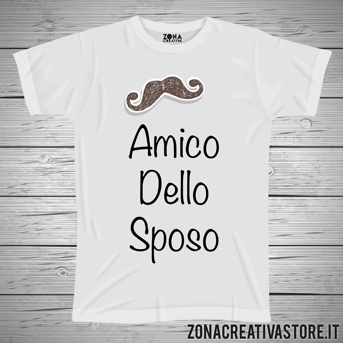 T-shirt addio al celibato AMICO DELLO SPOSO