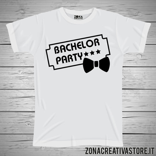 T-shirt addio al celibato e nubilato BACHELOR PARTY 1