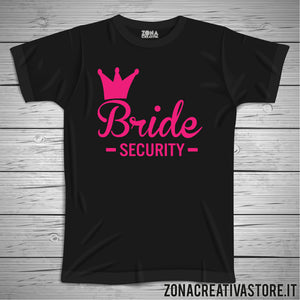 T-shirt addio al nubilato BRIDE SECURITY