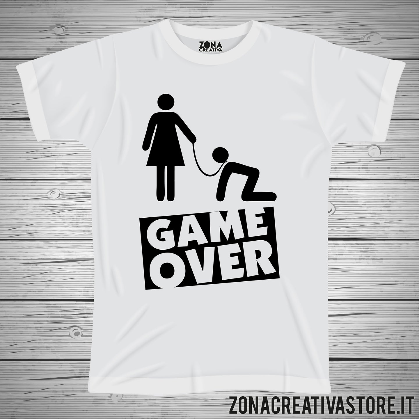 T-shirt addio al celibato e nubilato GAME OVER