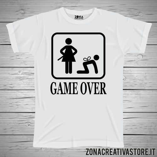 T-shirt addio al celibato e nubilato GAME OVER 2