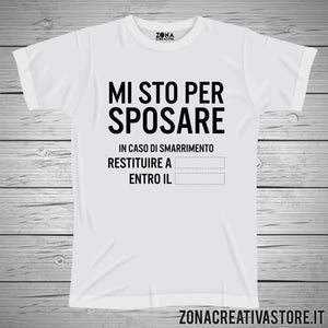 Maglietta Personalizzata Addio Al Celibato – Fruit Of The Loom – Stampa A Scelta - Foto 3