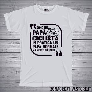 T-shirt festa del papà PAPA' CICLISTA