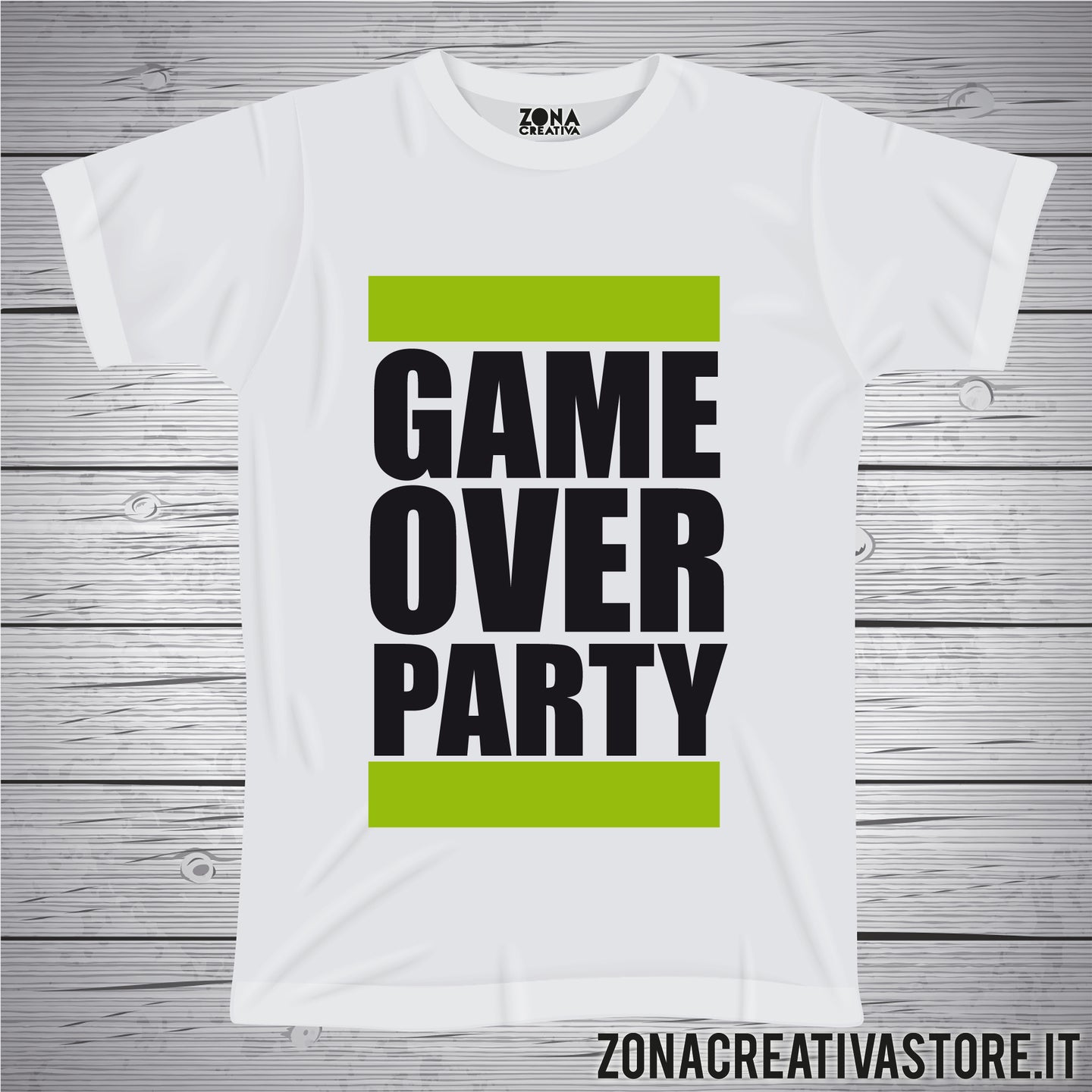 T-shirt addio al nubilato celibato GAME OVER PARTY