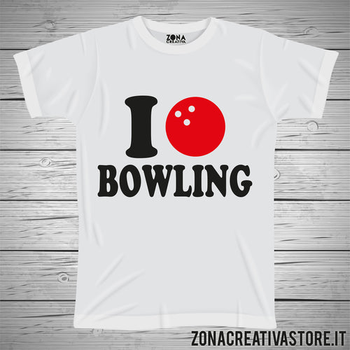 T-shirt love e amore I LOVE BOWLING