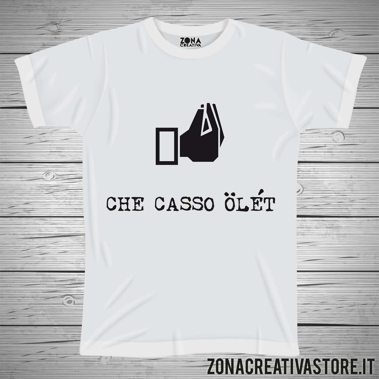 T-shirt divertente con frase in dialetto bergamasco CHE CASSO OLET