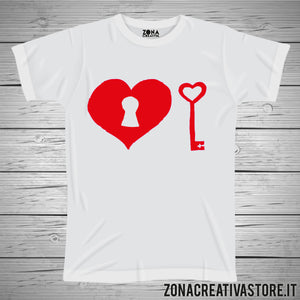 T-shirt CUORE CHIAVE