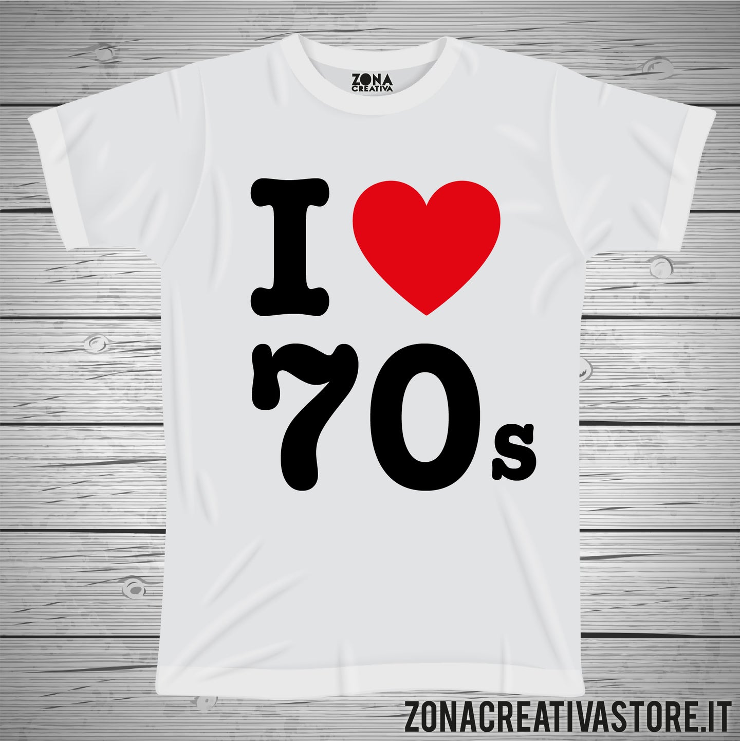 T-shirt I LOVE 70s