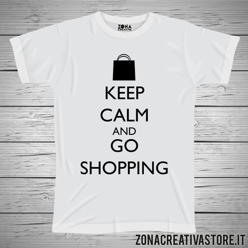 T-shirt KEEP CALM AND GO SHOPPING