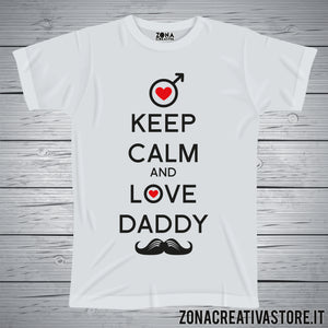 T-shirt papà KEEP CALM AND LOVE DADDY