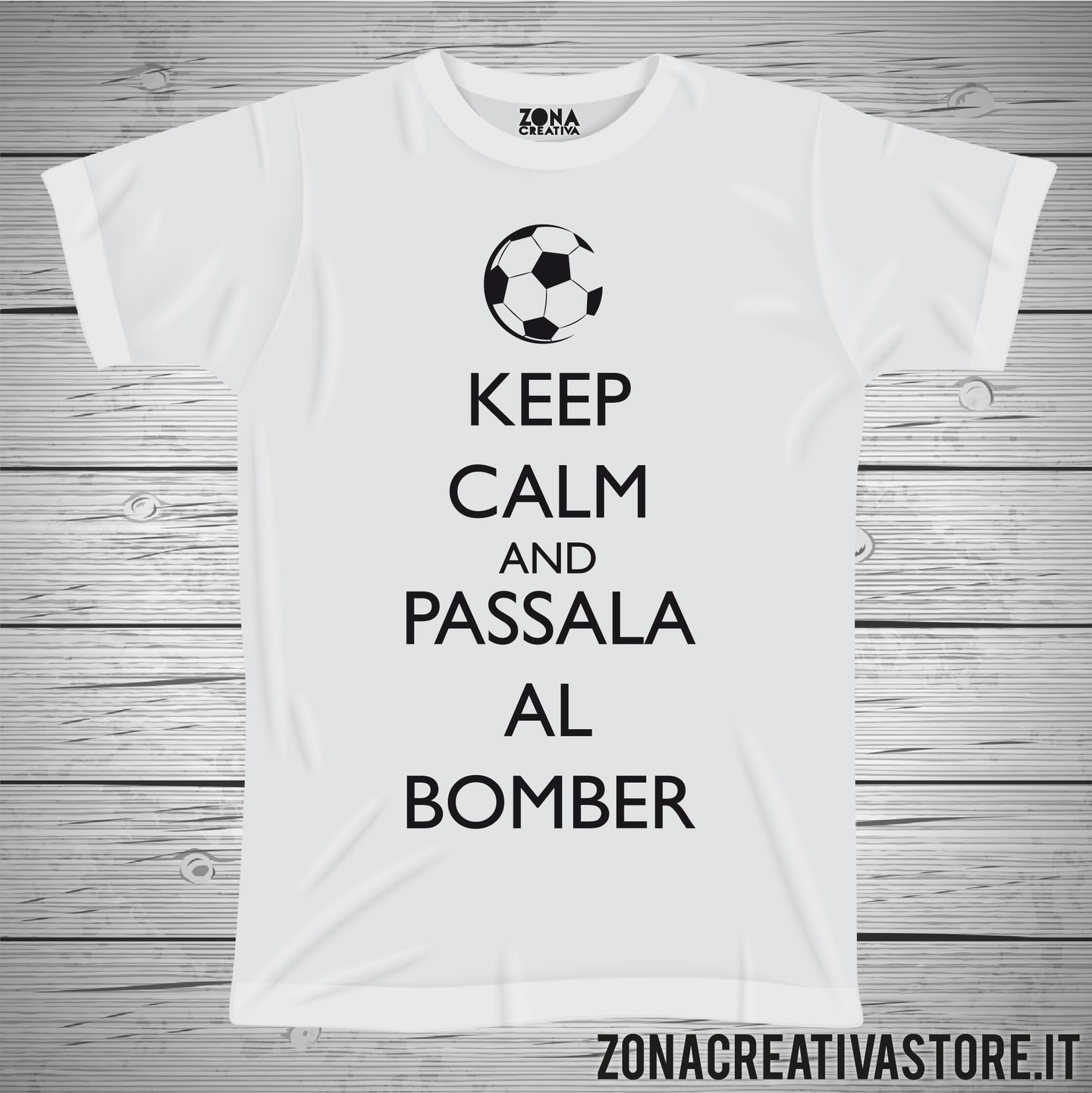 T-shirt KEEP CALM AND PASSALA AL BOMBER