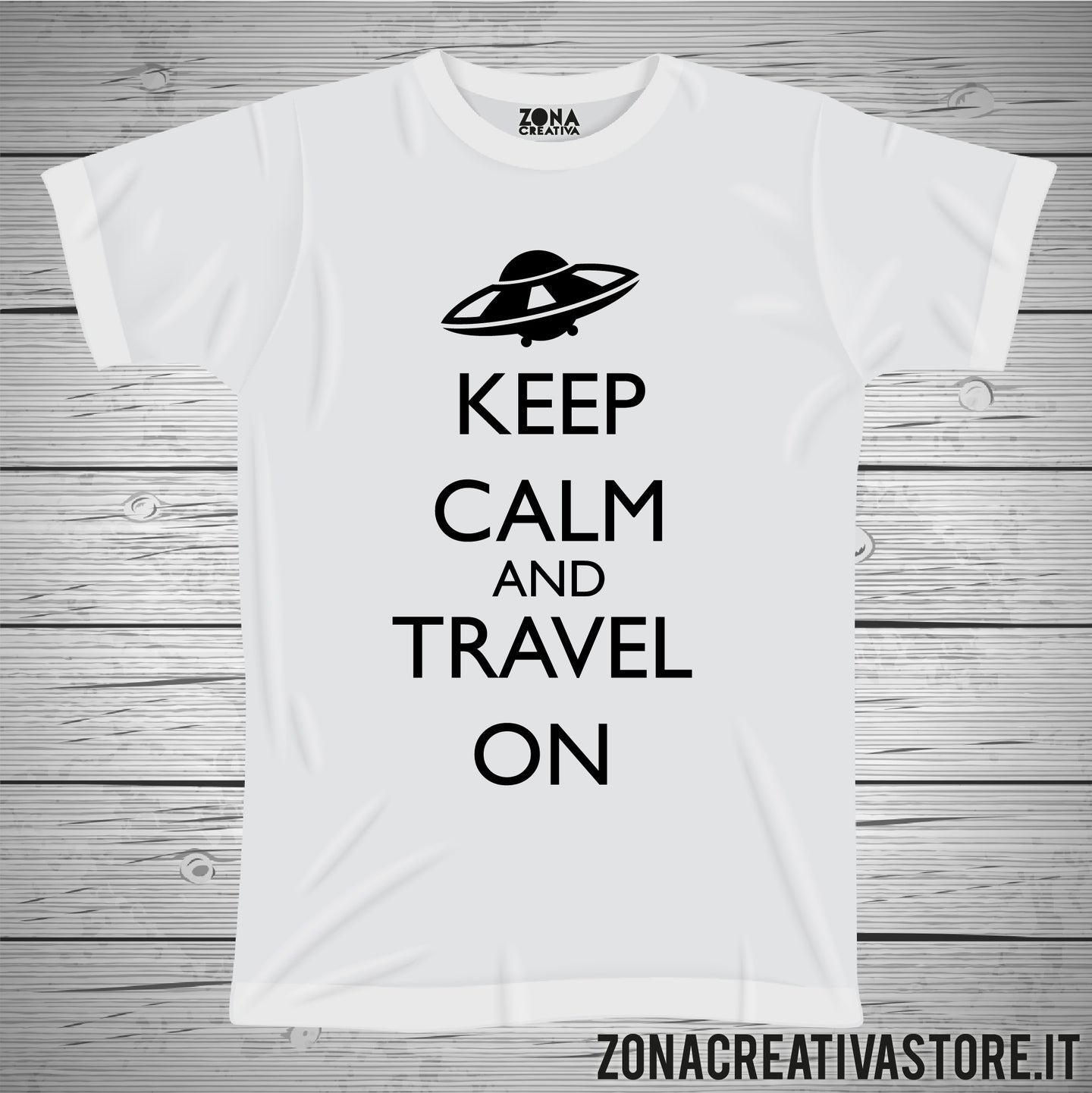 T-shirt KEEP CALM AND TRAVEL ON