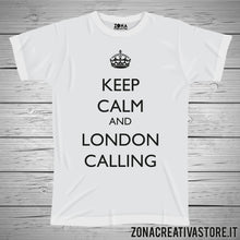 Carica l&#39;immagine nel visualizzatore di Gallery, T-shirt KEEP CALM AND LONDON CALLING