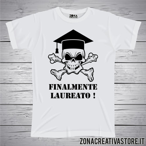 T-shirt per laurea FINALMENTE LAUREATO