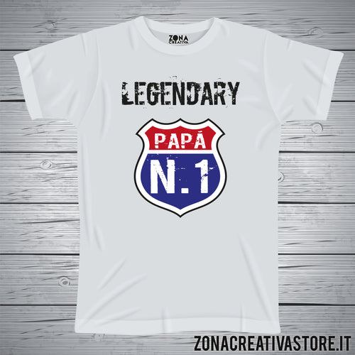 T-shirt papà LEGENDARY PAPA'