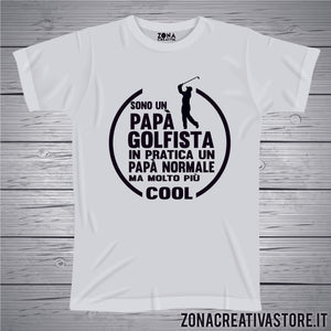 T-shirt festa del papà PAPA' GOLFISTA