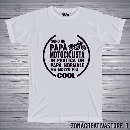 T-shirt festa del papà PAPA' MOTOCICLISTA