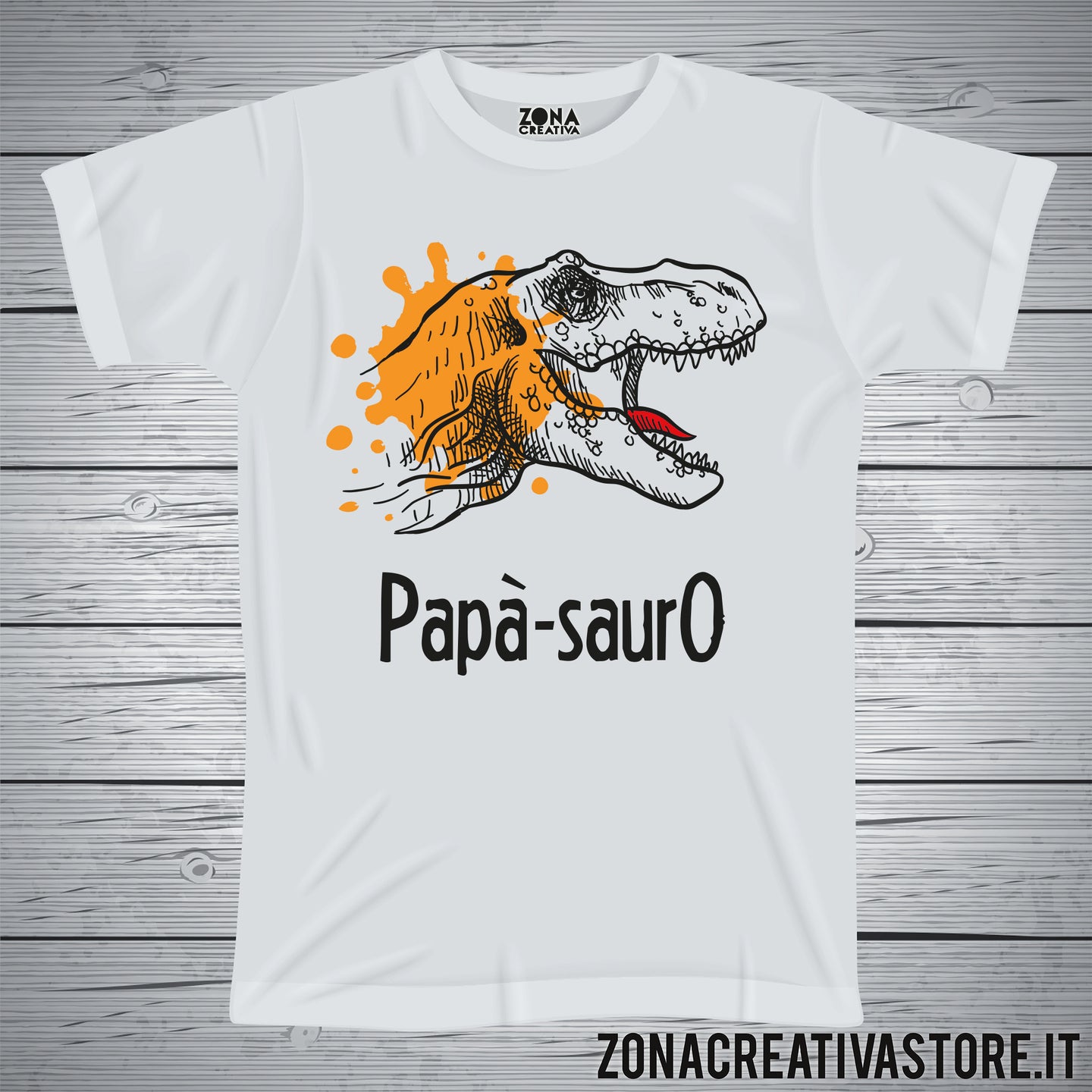 T-shirt papà PAPA'-SAURO