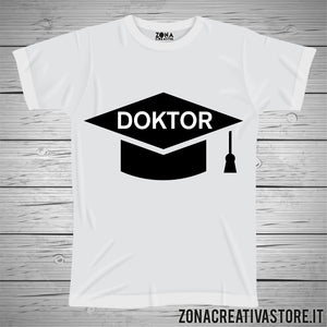 T-shirt per laurea DOKTOR