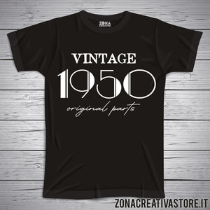 T-shirt per festa di compleanno VINTAGE 1950