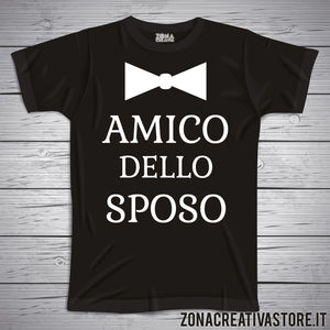 T-shirt addio al nubilato celibato AMICO DELLO SPOSO