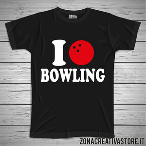 T-shirt love e amore I LOVE BOWLING