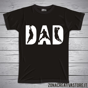 T-shirt festa del papà DAD BASKET