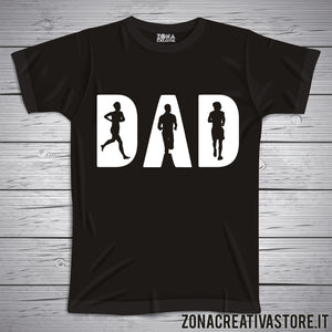 T-shirt festa del papà DAD RUNNING