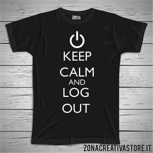 T-shirt KEEP CALM AND LOG OUT