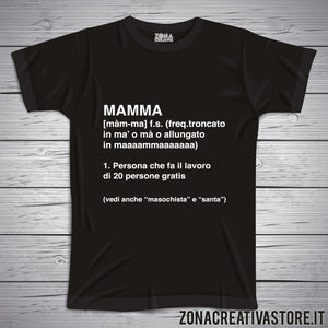 T-shirt MAMMA DEFINIZIONE DIZIONARIO