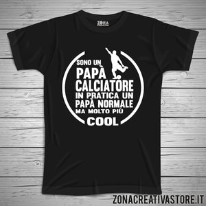 T-shirt festa del papà PAPA' CALCIATORE