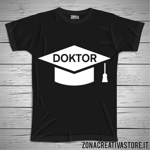 T-shirt per laurea DOKTOR