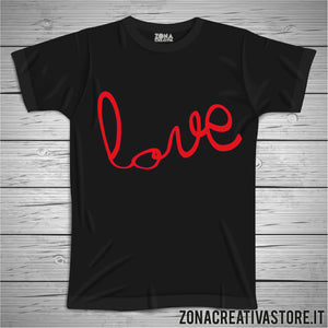 T-shirt SCRITTA LOVE
